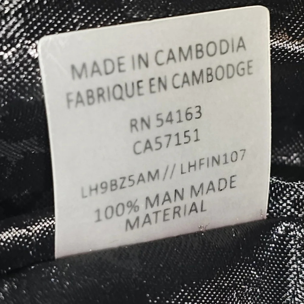 Karl Lagerfeld Paris Adele Black Zipperred Double Handled Tote Bag - Picture 9 of 9